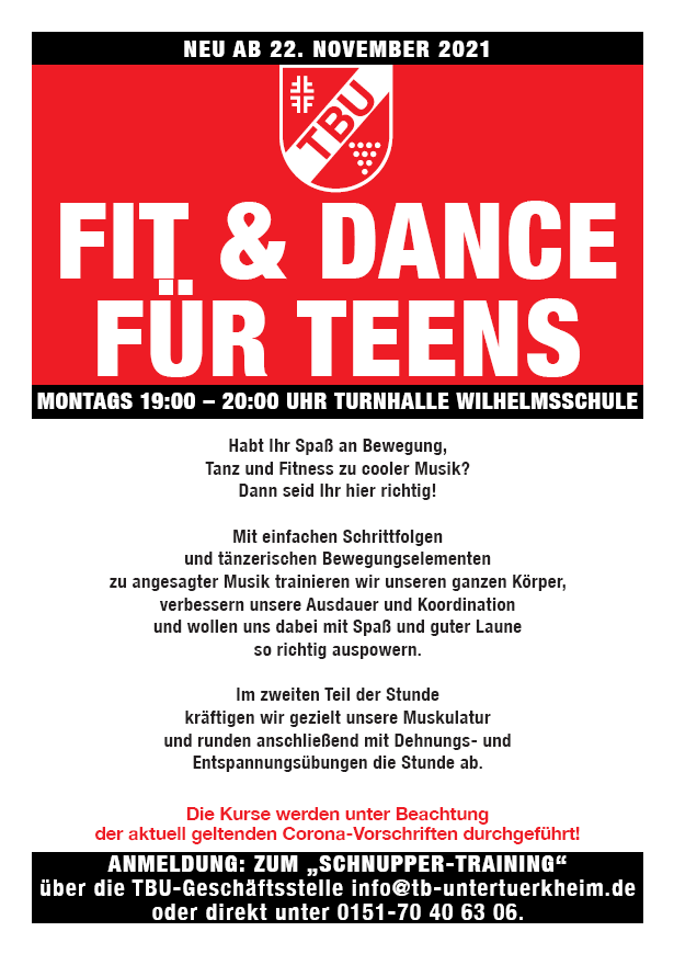 "Fit & Dance für Teens und Erwachsene"