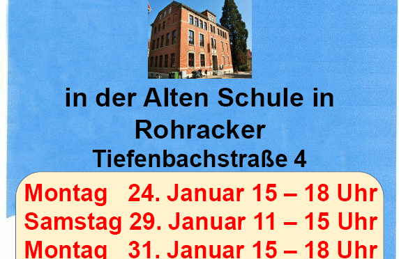 Rohracker: Impfen vor Ort am 24.+29.+31.1.2022
