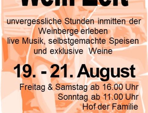 Untertürkheim: Sommerliche Wein-Zeit 19. – 21. August 2022