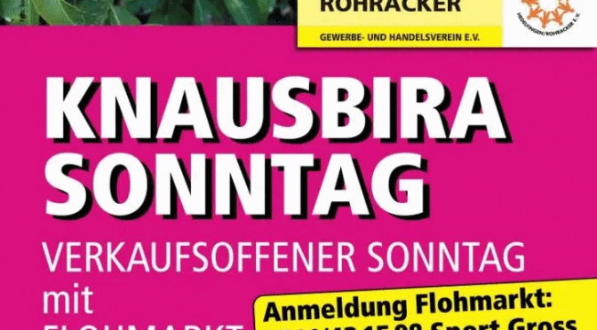 Verkaufsoffener Knausbira-Sonntag 9.10.2022 in Hedelfingen