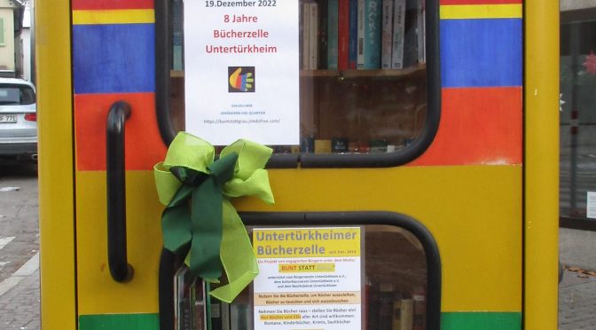 Geburtstag: 9 Jahre Bücherzelle in Untertürkheim 19.12.2023