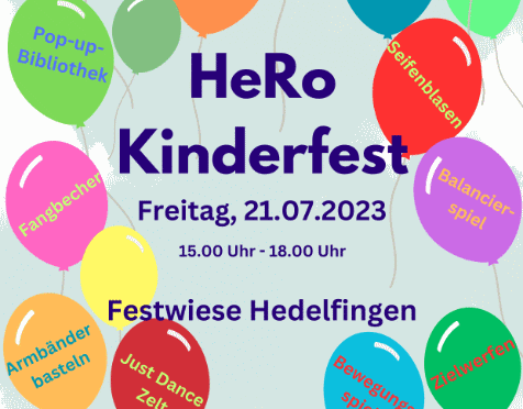 Hedelfingen: HeRo-Kinderfest am Freitag, 21. Juli 2023
