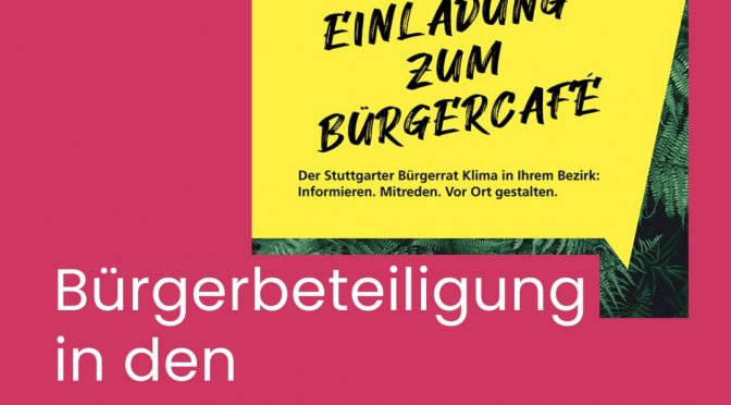 Bürgercafé in S-Wangen zum Stuttgarter Bürgerrat Klima am 7. März 2024, 18:00 Uhr