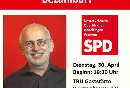 Untertürkheim – SPD – Stuttgart klimaneutral und bezahlbar – 30.4.2024
