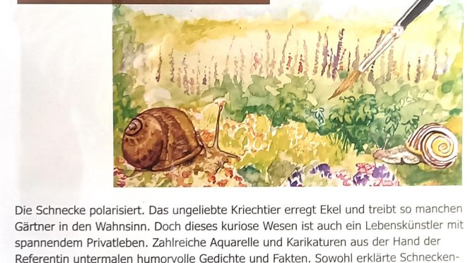 Uhlbach – Wissenswertes und Humorvolles rund um die Schnecke 26.2.2025