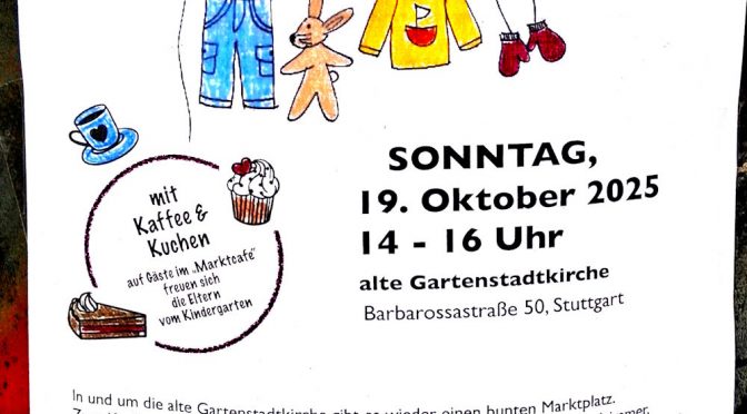 Gartenstadtkirche – Kinderdingemarkt 19.10.2025 14-16 Uhr