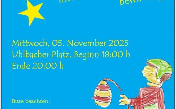 Laternen Umzug in Uhlbach Mi. 5. Nov. – 18 Uhr