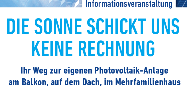 DIE SONNE SCHICKT UNS KEINE RECHNUNG – Photovoltaik-Anlagen 4.12.2025 – 19 Uhr