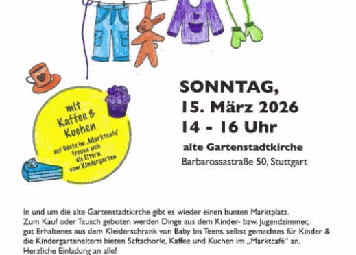 Kinderdingemarkt – alte Gartenstadtkirche -15. März 2026