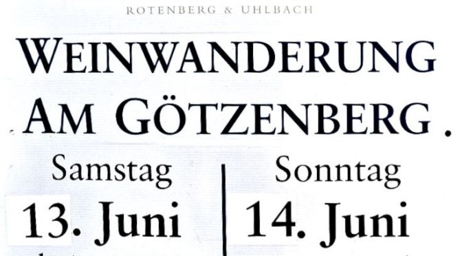 Uhlbacher Weinwanderung – 13. & 14. Juni 2026