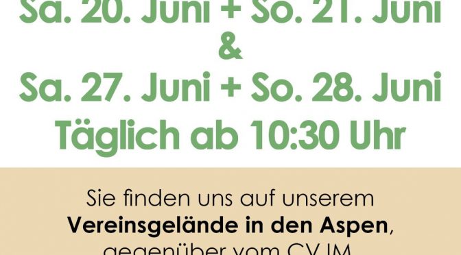 Sommer Hocketse der Kleintierzüchter Sa. 20. Juli + So 21. Juni
