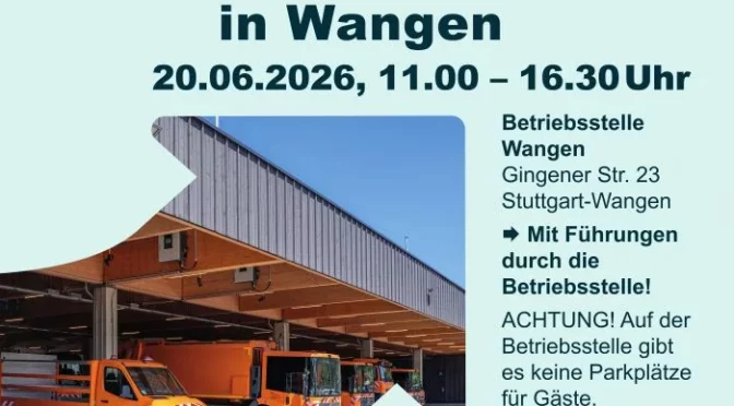 Abfallwirtschaft Stuttgart – Nachbarschaftsfest in Wangen 20.06.2026, 11.00 – 16.30 Uhr